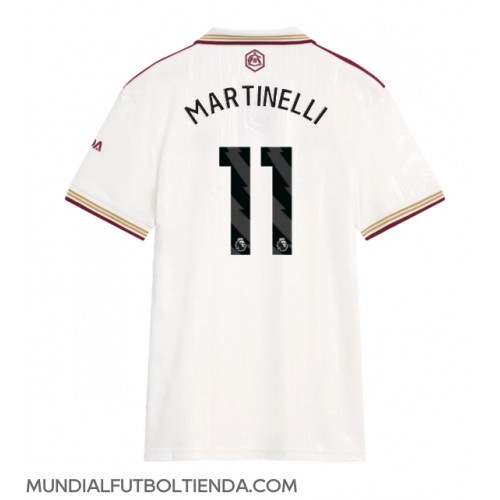Camiseta Arsenal Gabriel Martinelli #11 Tercera Equipación Replica 2025-26 para mujer mangas cortas